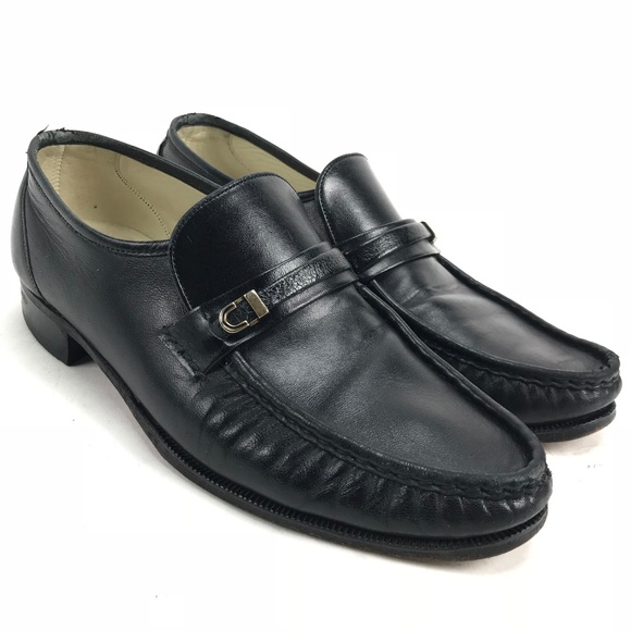THE FLORSHEIM Loafers/Slip-Ons Black leather 6D - Picture 1 of 8
